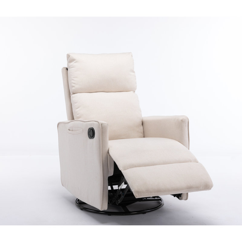 Fauteuil inclinable et pivotant, Lin beige