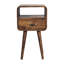 Lindall 30cm W Solid Wood Bedside Table