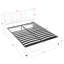 Grand lit plateforme tapissier hydraulique avec tête de lit intégrée en chenille-264140077