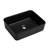 19"X15" Black Ceramic Rectangular Vessel Bathroom Sink