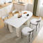 Mableton 49cm H Tufted Upholstered Metal Side Chair in White-626597582