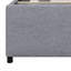 Lit plateforme tapissier avec lit gigogne-413692911