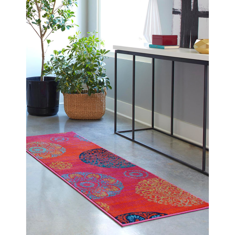 Akridge Floral Indoor Rug, Runner 2' x 8'
