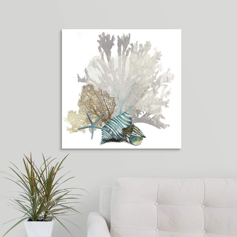 « Coral » par Aimee Wilson - reproduction d'impression sur toile tendue, H 24 po x l 24 po, Toile tendue, Sans cadre