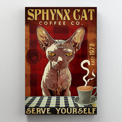 " Sphynx Cat Coffee Co "