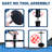 Black 16 Round  Rack - Wood Post