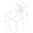 6 Piece Dining Room Furniture Set Contains a Rectangle Kitchen Table with Butterfly Leaf and 4 Dining Chairs with a Bench, Black & Cherry