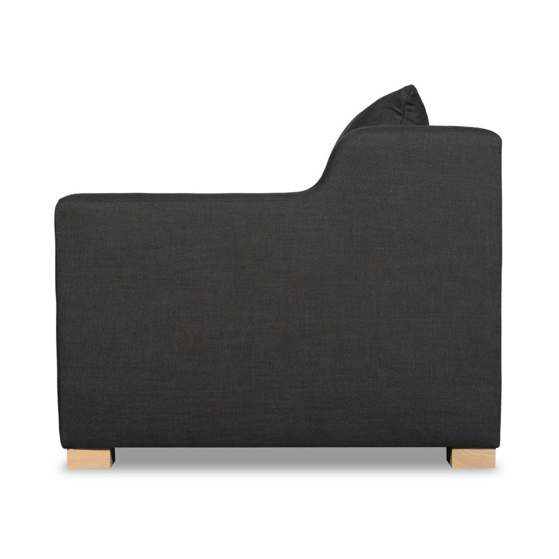 Ginger Sofa, 35" H x 98" W x 40" D, Off The Press Anthracite