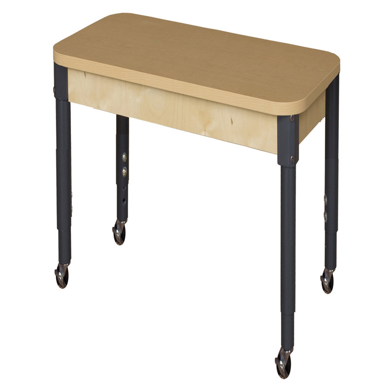 Laminate Adjustable Rectangle 4 Students Activity Table, 44" L x 30" W, 20" - 31", Yes