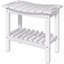 Banc de douche, tabouret de douche imperméable avec poignée, tablette de rangement, patins antidérapants pour votre maison-508545898