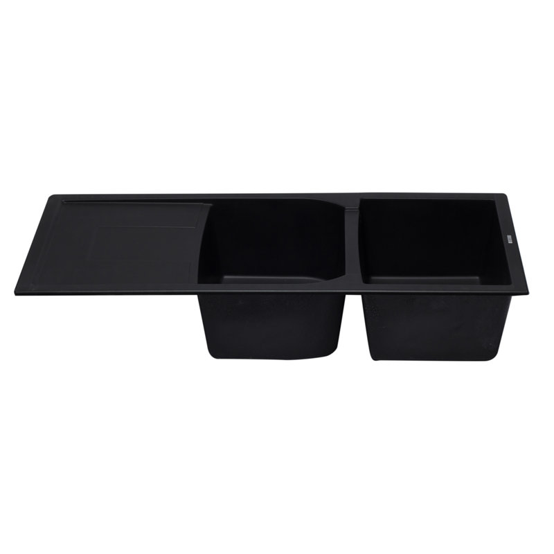 45.69'' L Single Bowl Granite Kitchen Sink