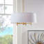 Lustre - configuration à 5 lumières avec abat-jour tambour-6589166