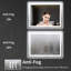 Miroir de commode illuminé sans cadre-1639248411