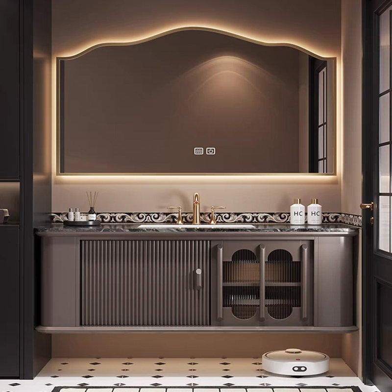 American-style simple bathroom cabinet, 59.06"