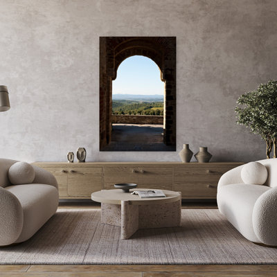Landscape Viewed Through An Arch San Gusme Tuscany Italy Abstract Contemporary Architecture Landscape Art