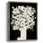 Floral Silhouette Framed Print - Solid Wood-994600475