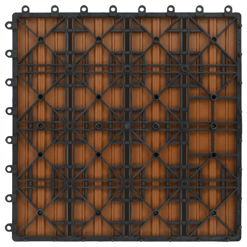 vidaXL 30 cm L x 30 cm W Tile, Teak