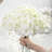 Artificial Hydrangea Flower Head With Pole-2097806389