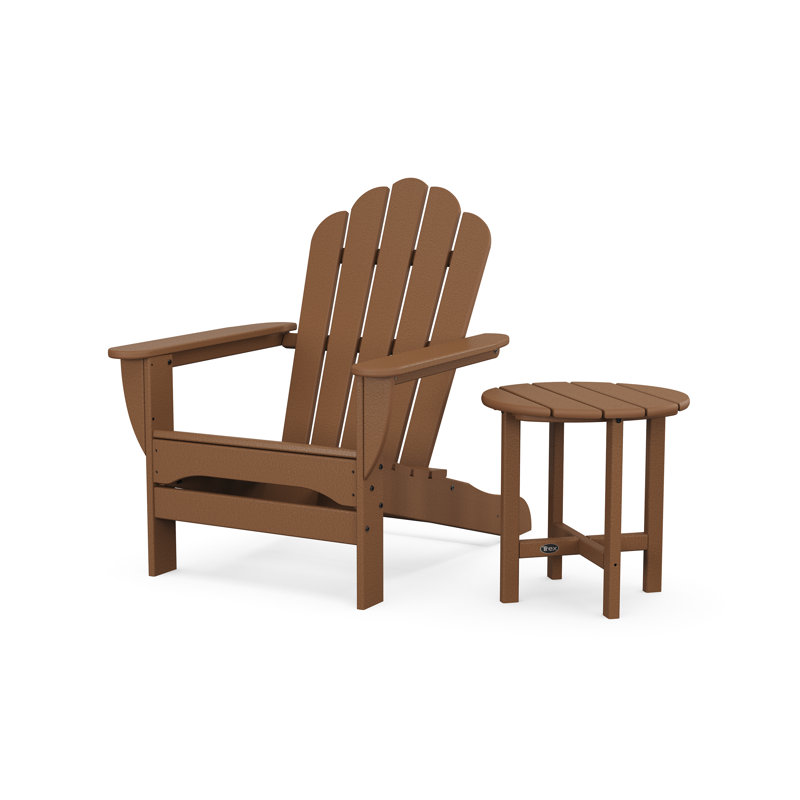 Monterey Bay Oversized Adirondack Chair with Side Table, Tree House