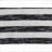 Ottoman, Modern Non-Slip Bean Bag Pouf | 16”x16”x16” Fully Assembled | Black and White Striped | Textile-910562935