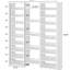 Spacious 23-Shelf White Shoe Rack, & Scratch-, , Ideal For Bedroom, Living Room, Entryway Storage Needs Freestanding Display Shelves, Organizer, Secure,