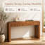Console Rustic Charm avec tiroir cannelé et pieds réglables - parfait pour le décor du salon-1672550116