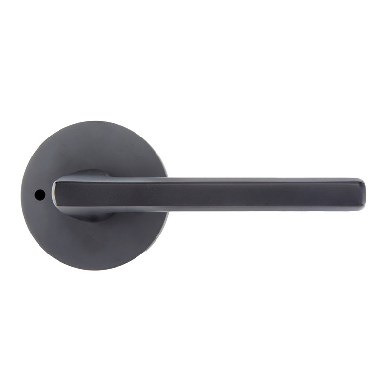 Bravura 839-6 Delray Privacy Lever on Round Contemporary Rose in Oil Rubbed Bronze