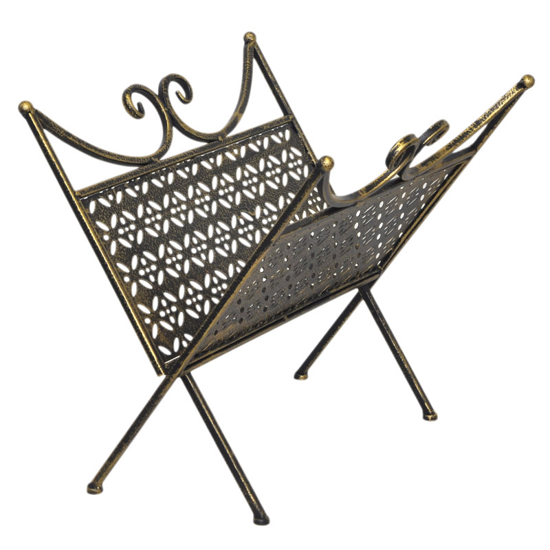 Metal Free Standing Magazine Rack