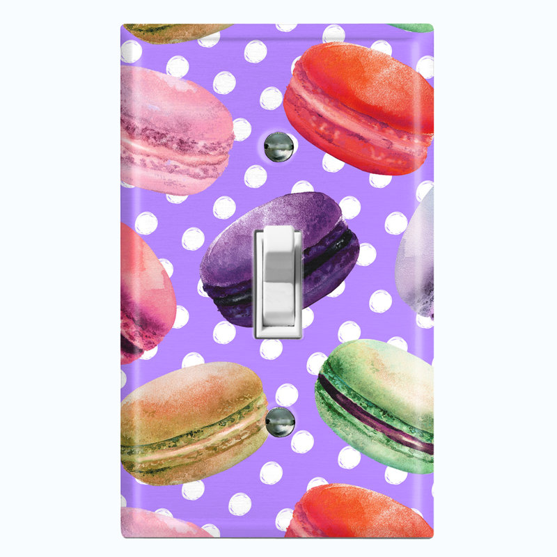 Patterned 1 - Gang Toggle Light Switch Standard Wall Plate