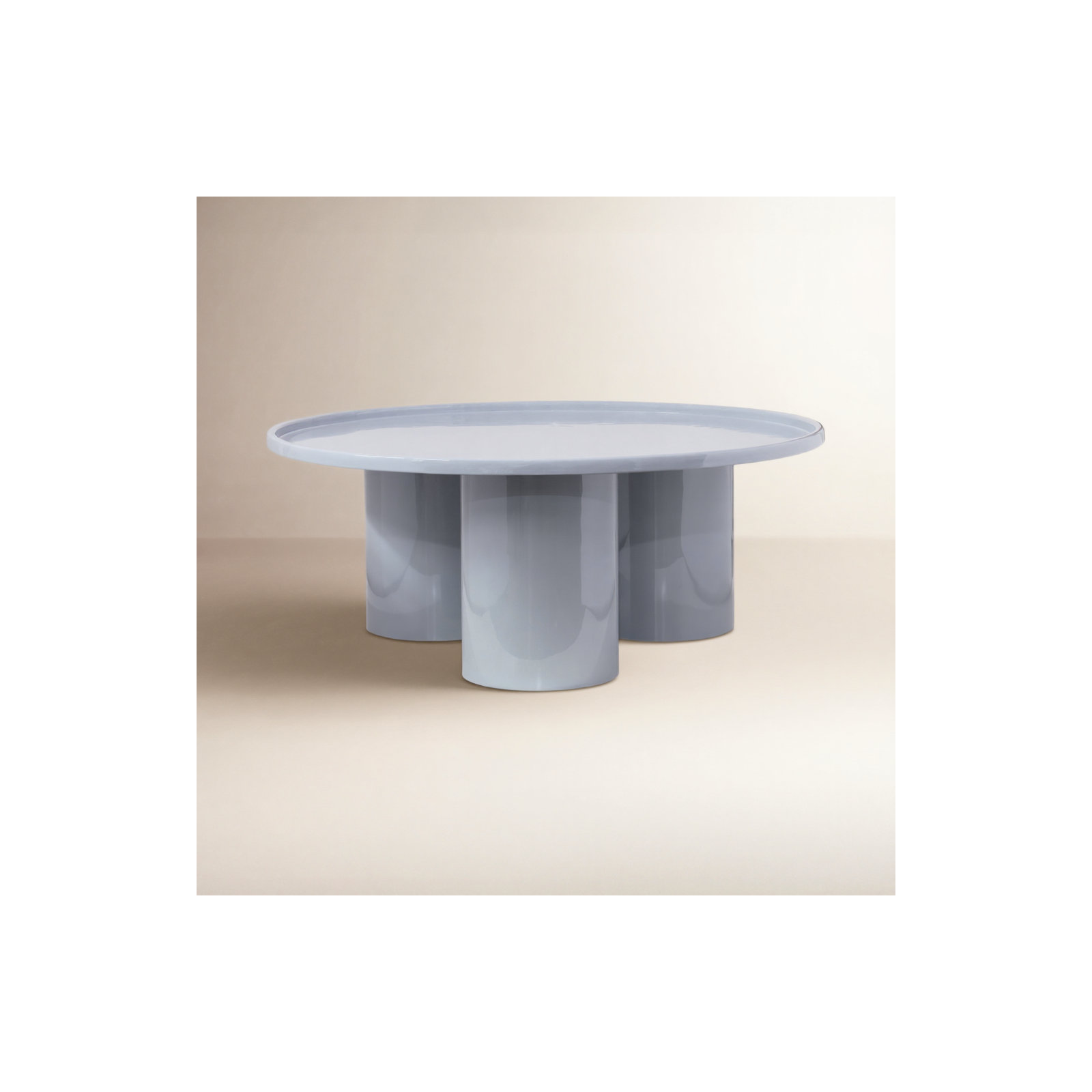 Isthia Single Coffee Table, Pearl Blue