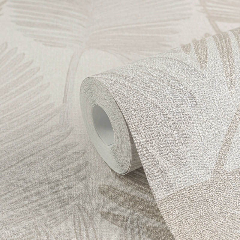 Galerie Horizon Palm Leaf Wallpaper, Beige