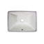 Lavabo de salle de bain rectangulaire encastré en céramique avec trop-plein Great Point-45372249