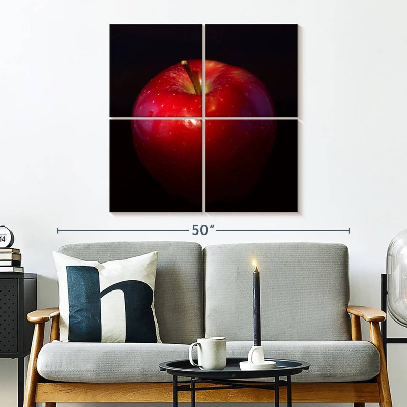 Yarlin Shiny Red Apple, 32" H x 32" W