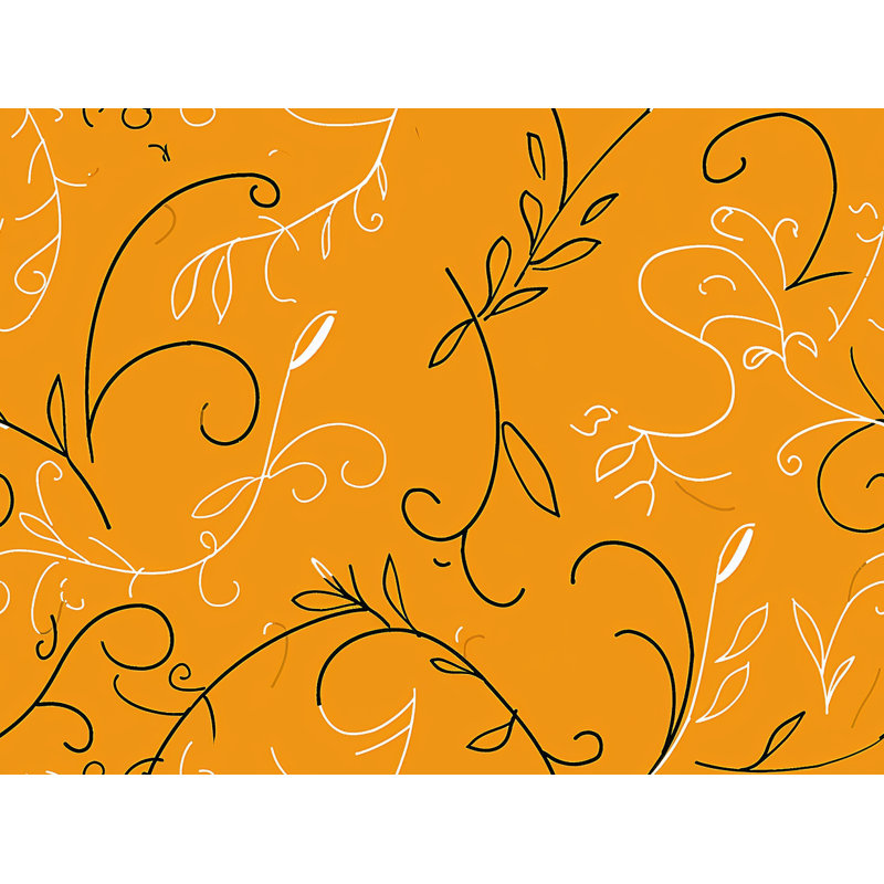 Édredon à motif floral avec accents feuillus 12286, Édredon simple TG