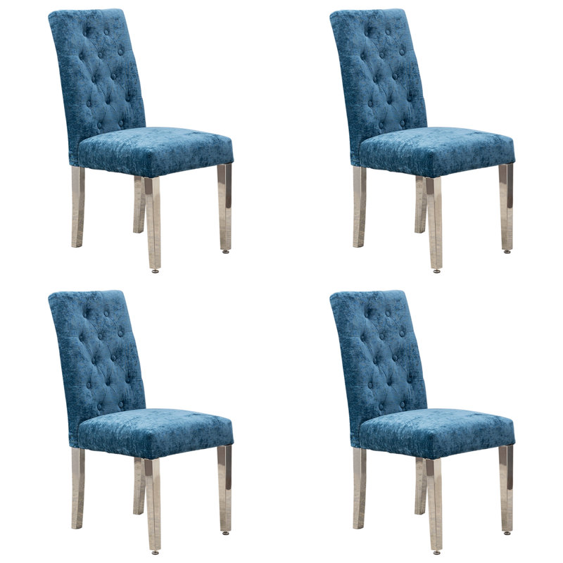 Chaise de salle à manger Asrith, Bleu clair