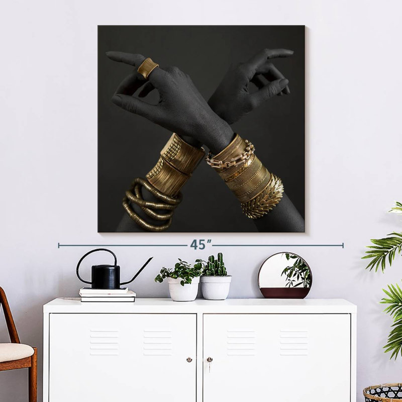 Shuttleworth Chic Hands, 33" H x 33" W