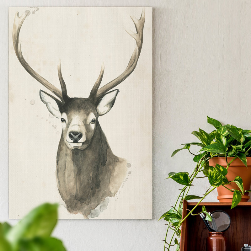 «Watchful Woods IV», reproduction d'art sur toile tendue, H 27 po x l 18 po x P 1,5 po