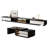 Truset 98.4'' TV Stand With 68'' Coffee Table Set for Livingroom Matte Black