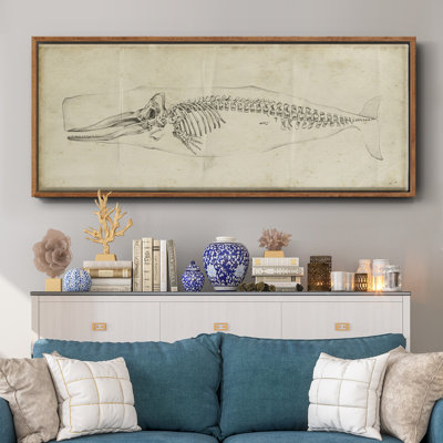 Whale Study II - toile encadrée