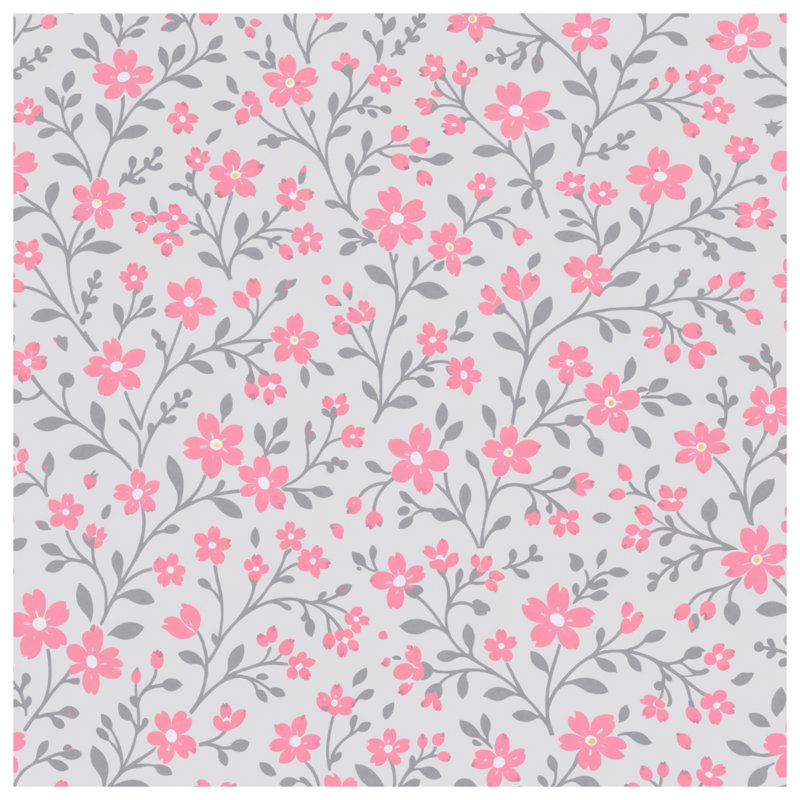 Édredon rose à motif floral, Twin Extra Long