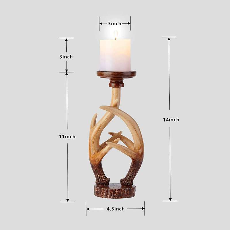 Woodsy Designer Candle with Holder