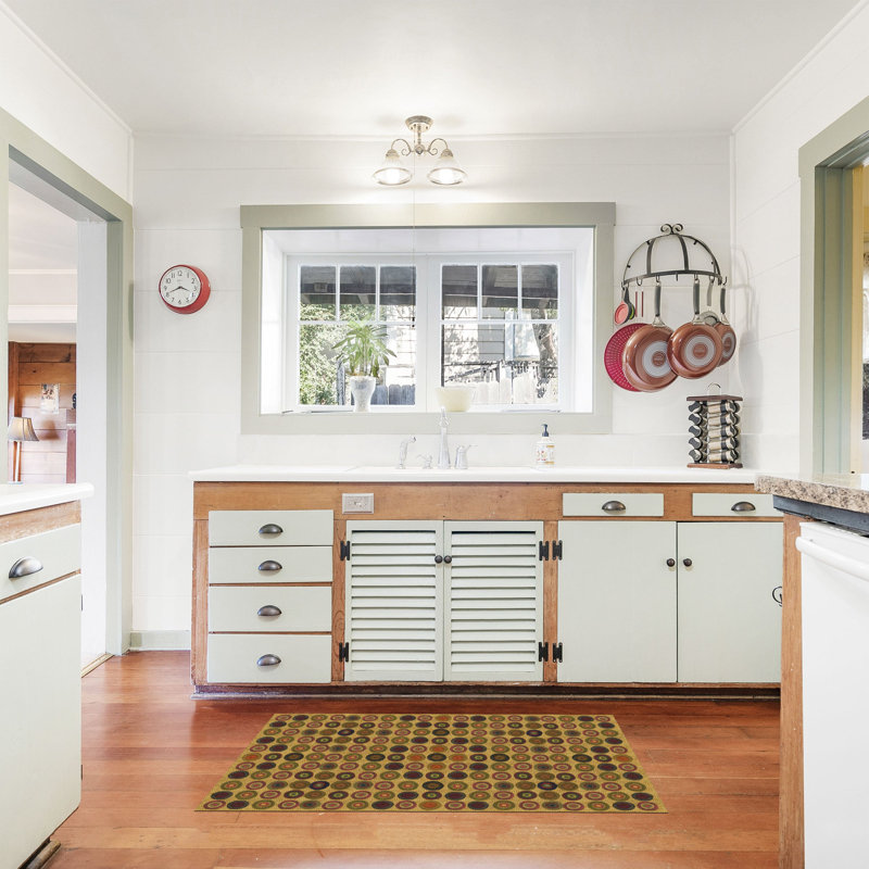 Un-Rug Penny Rug Low Profile Kitchen Mat by Matterly, Rectangle 3' x 5'
