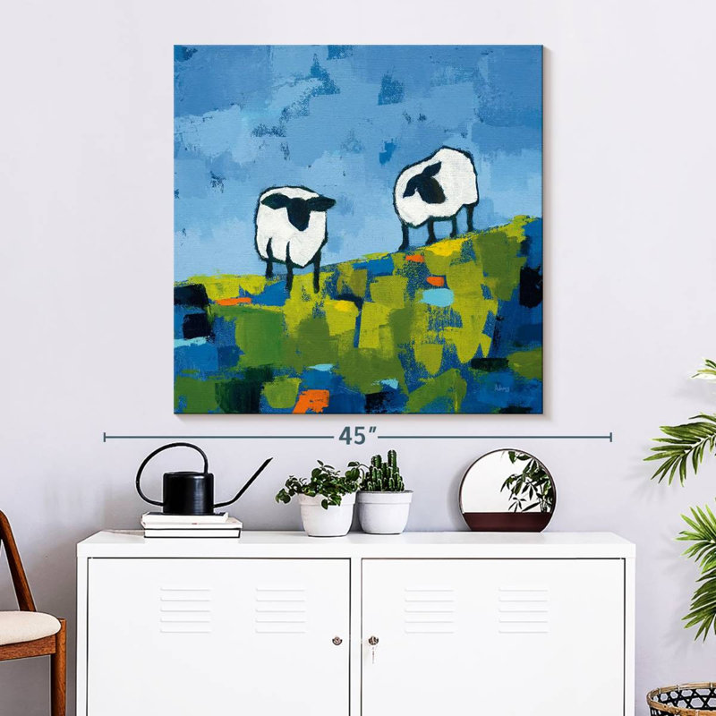 Two Sheep, 33" H x 33" W