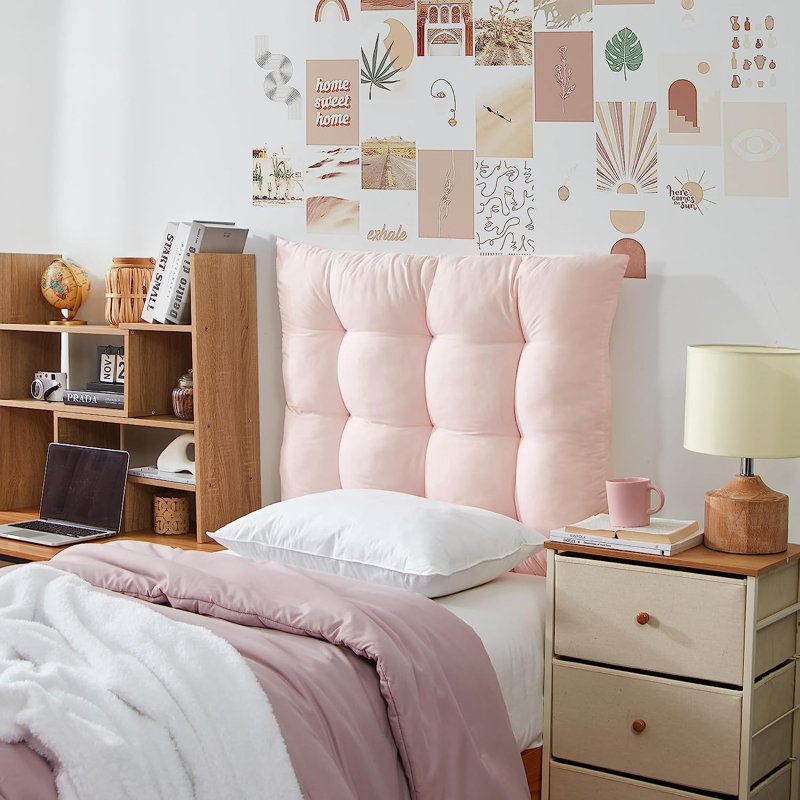 Rainha - Coussin de dossier capitonné Puffy, Pêche