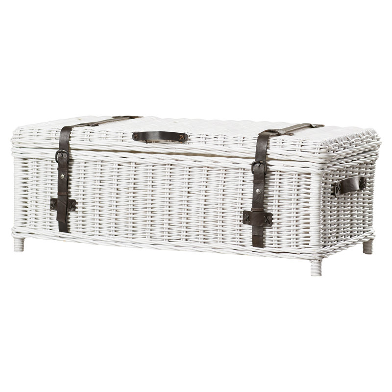 Table basse avec rangement, Blanc