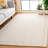 Talena Hand Tufted Wool Cotton Solid Color Rug in Ivory-1061864029