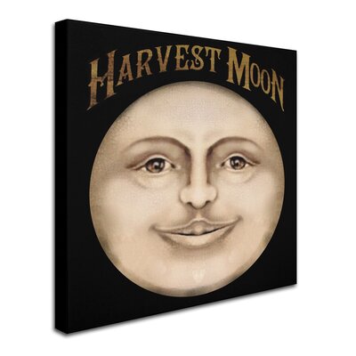 The Harvest Moon' Vintage Advertisement on Wrapped Canvas -  Trademark Fine Art, ALI6339-C1414GG