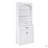Bathroom Storage Cabinet With Two Doors, Drawers, Adjustable Shelf & Three Open Shelves