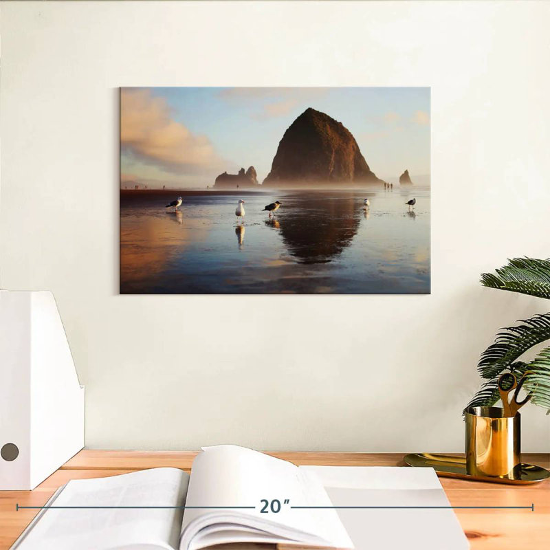 Gillard Haystack Rock Seagulls, 8" H x 12" W