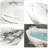 CASAINC 66"x 33" Freestanding Solid Surface Soaking Bathtub with Marble Look